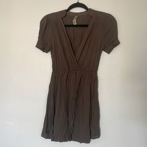 Free People Brown Cap Sleeve Top, XS